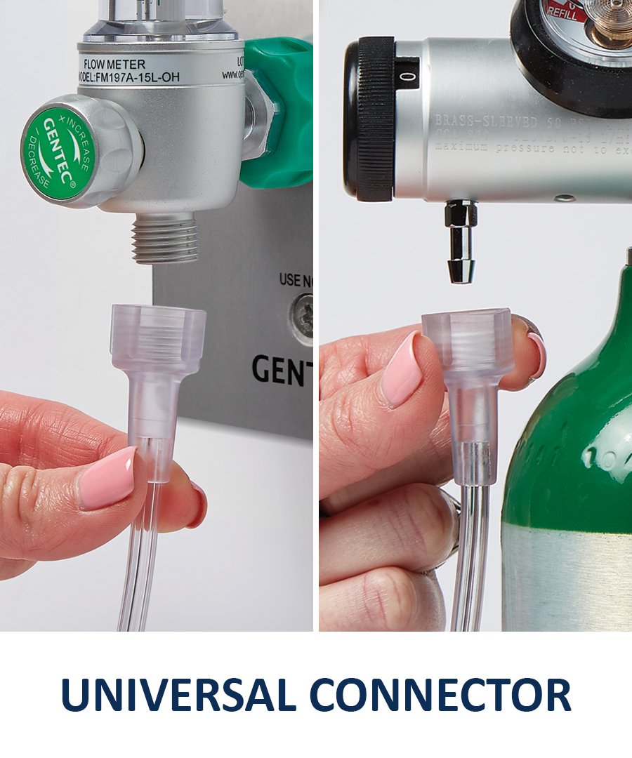 Medline HCSU4514 Soft-Touch Nasal Oxygen Cannula, Universal Connector, 7-ft. Tubing Length, Adult Size, Pack of 50