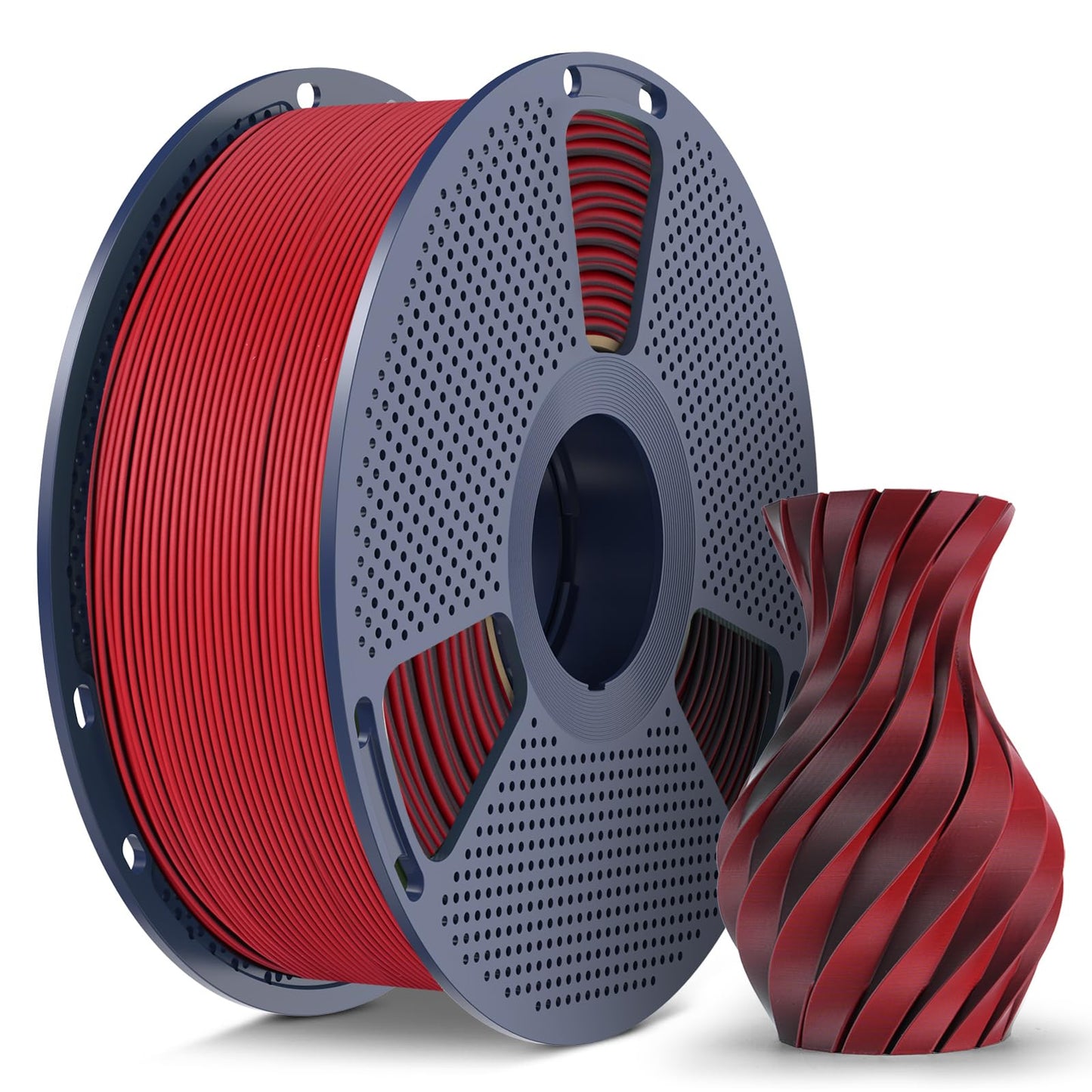 Matte PLA Filament 1.75mm, 1kg(2.2lbs) 3D Printer Filament, Smooth Matte Finish, Less Brittle, Dual Color Appearance from Differ