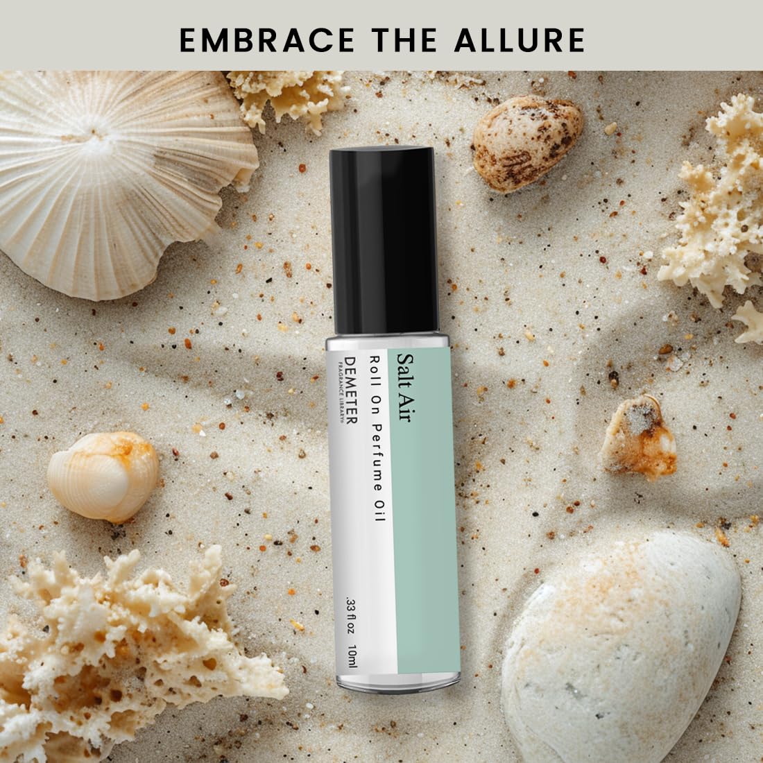 DEMETER Salt Air Roll On Perfume Oil Fragrance Library, 0.33 Oz, Long-Lasting