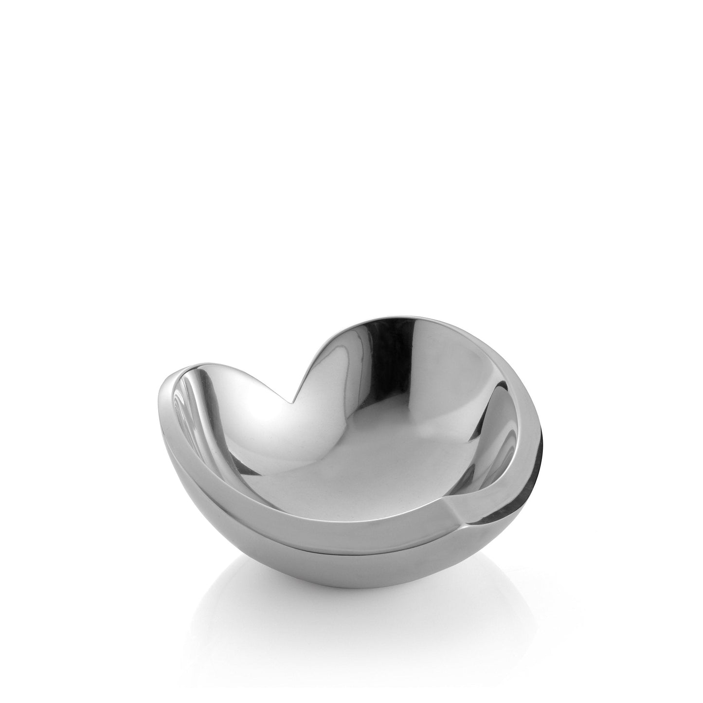 Nambe Alloy Classic Love Bowl, Heart Shaped Modern Design, For Wedding, Anniversary, Valentine’s Day, Oven Safe, Ring Dish, Decorative Trinket Tray, Designed by Sean O'Hara (4.5")