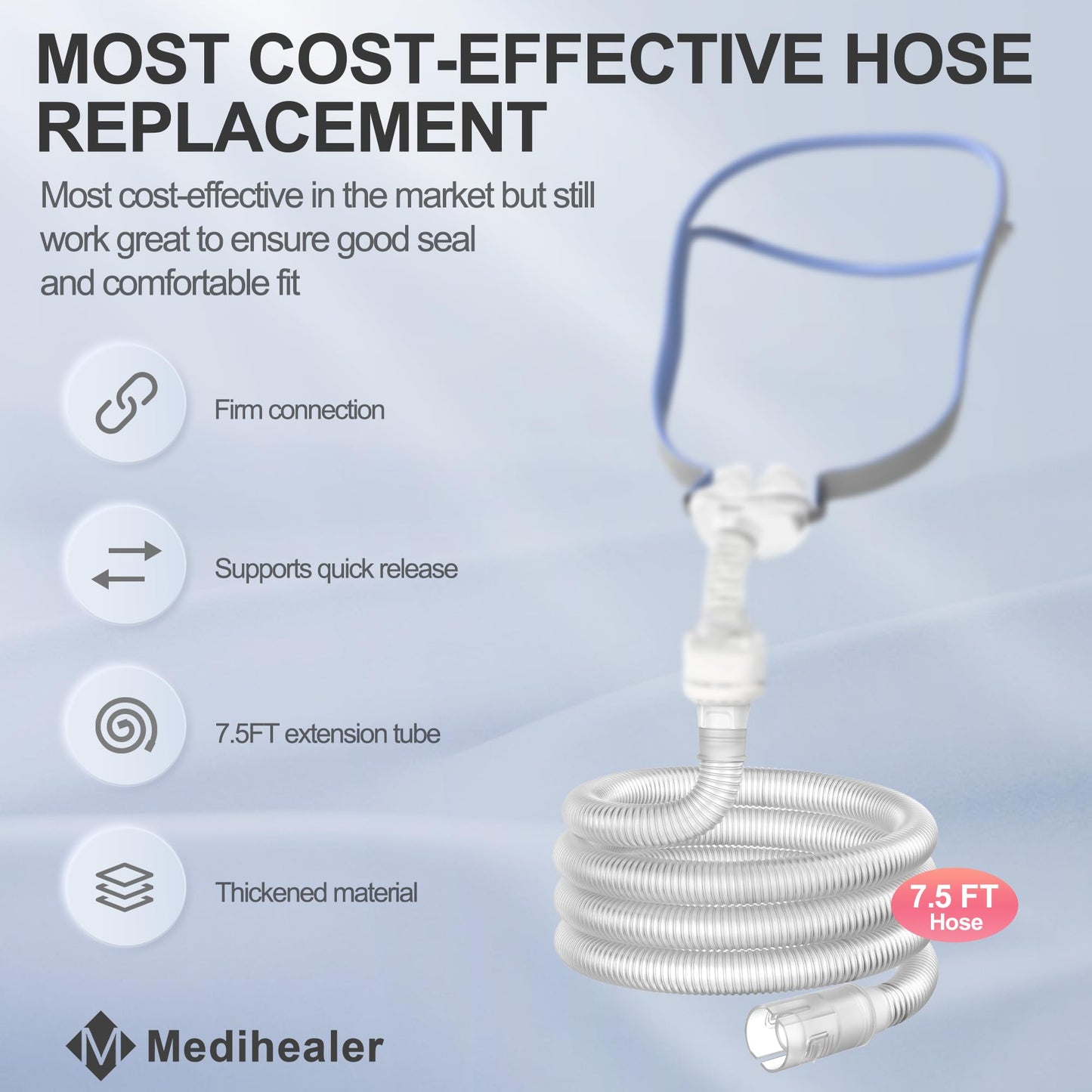 Replacement CPAP Tubing for AirMini with Humi DX,Including Tube Compatible with Airmini P10/N20/F20 & 6 Humi DX Compatible with N20/P10 Connector for AirMini,Great-Value CPAP Supplies by Medihealer