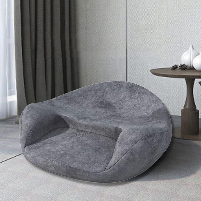 Meditation Cushion Yoga Mat Cushion Support Equipment Creative Seat Floor Pillow for Bedroom Tea Ceremony Sitting Living Room, Grey