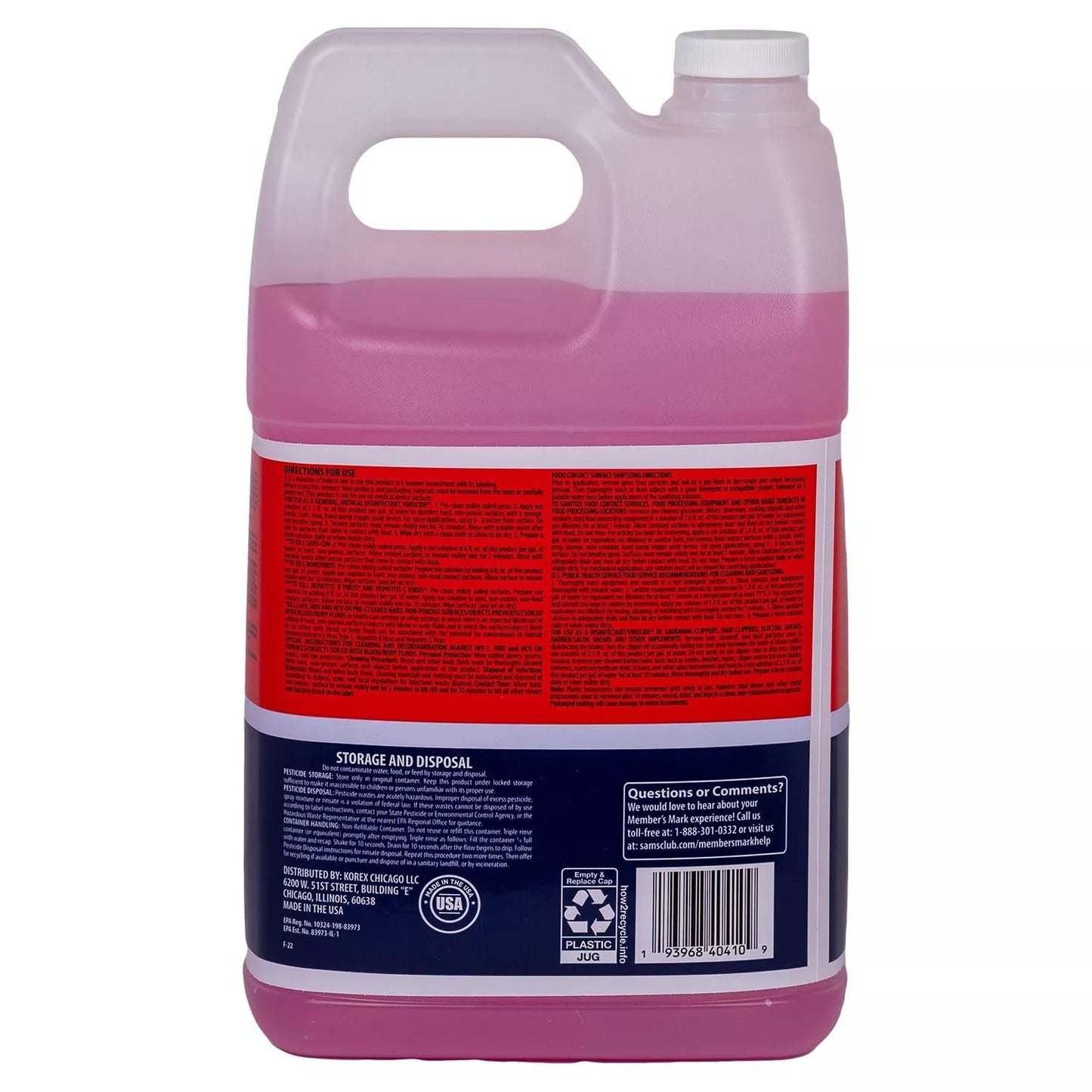 Member's Mark Commercial Sanitizer (128 Ounce) (2 Pack)