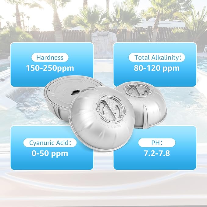 wixseed Hot Tub Cartridges Replacement for Frog Ease Floating System UP to 600 Gallons,3Packs