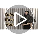 Zolee Large Rave Folding Hand Fan for Men/Women - Chinese Japanese Solid Kung Fu Tai Chi Handheld Fan with Fabric Case - f...