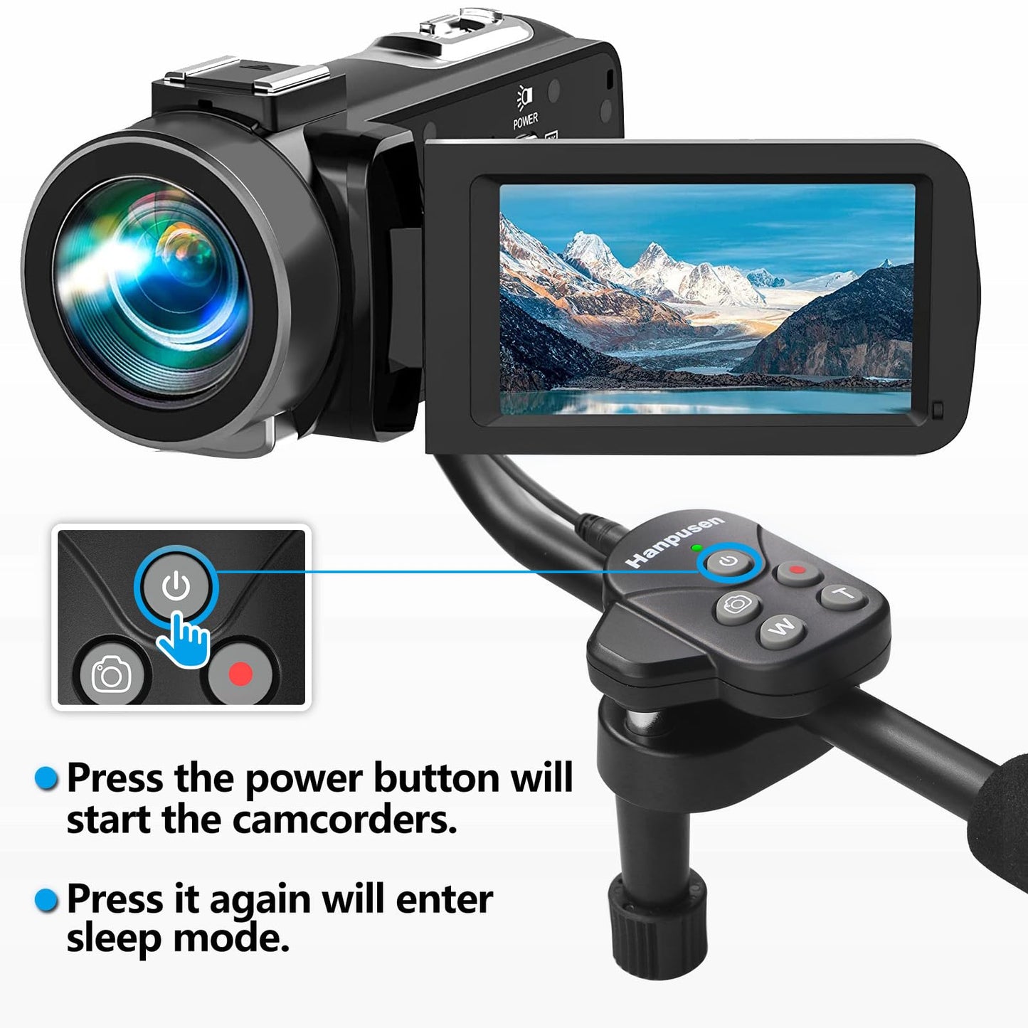 Camcorder Remote Control Zoom Controller Compatible With Lanc Or Remote Jack (2.5 Mm) For Canon Xa50 Xa55 Xa40 Xf405 G60 G50 G40