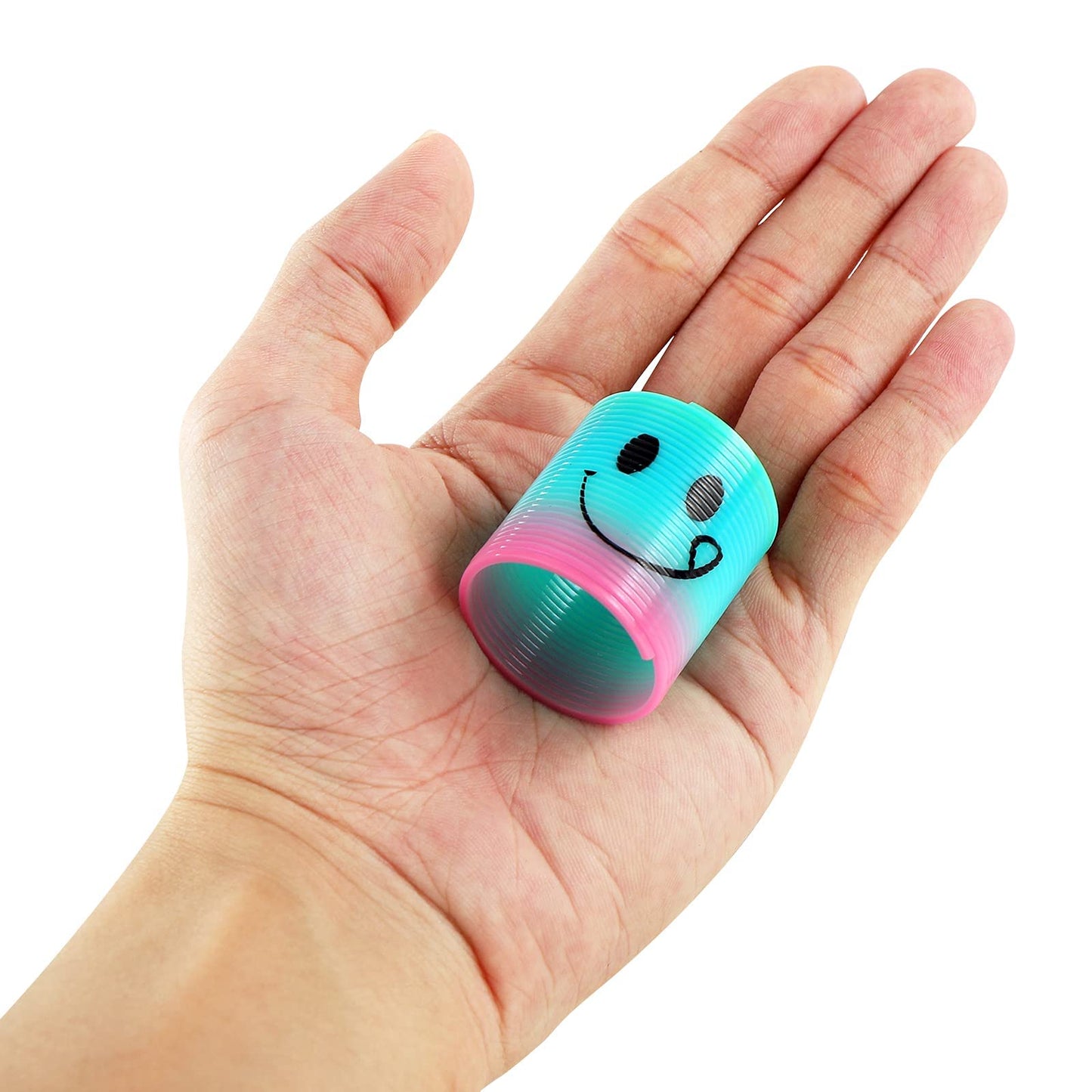 30 Pack Spring Rainbow Magic Fidget Stress Coil Mini Springs Bulk Toys for Party Favor Carnival Prize Birthday Goodie Bag Stuffers for Kids Boys Girls…