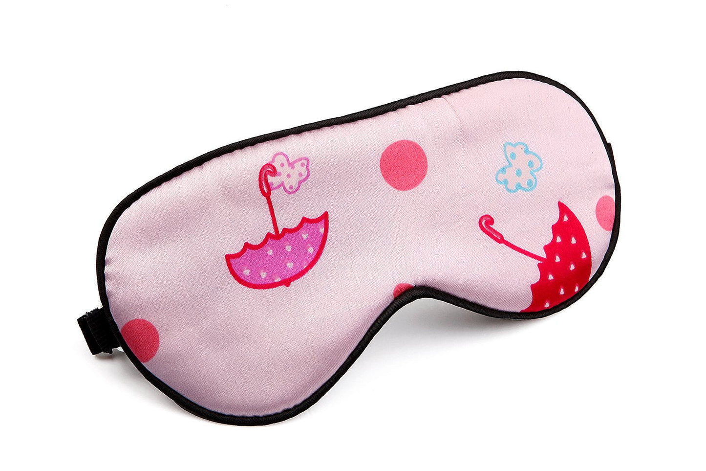 NMM Global 100% Natural Silk Sleep Eye Mask Kids, Cute Night Sleeping Mask with Adjustable Elastic Strap for Newborn (Baby Cute Pink)
