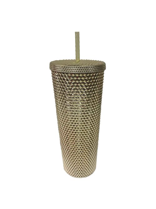 Starbucks Gold Studded Tumbler 2022 Fall Winter Holiday Bling (24 oz - Venti)