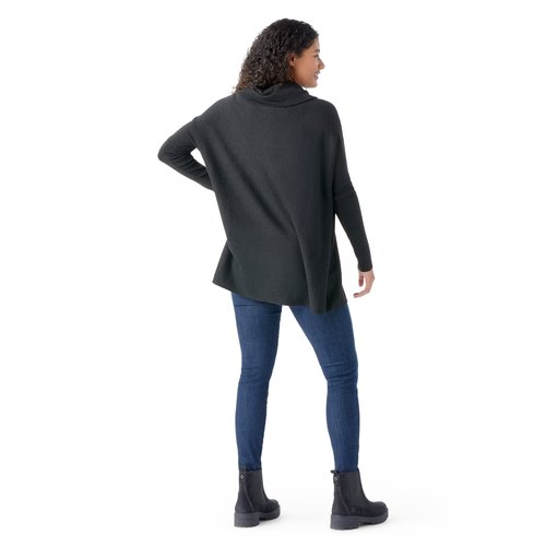 Smartwool Edgewood Poncho Sweater Charcoal Heather SM
