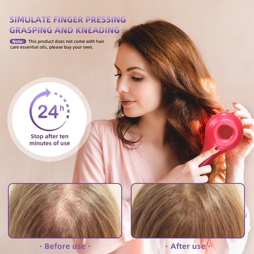 hair growth brush stimulator,hair oil massager scalp oil brush IPX5 proof Electric Scalp Massager,3 Massage Modes