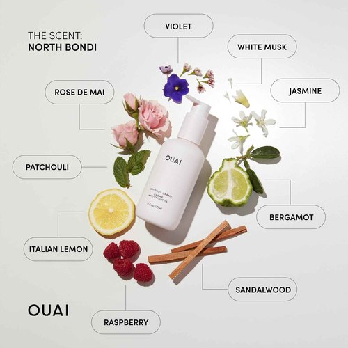 OUAI Anti Frizz Hair Treatment Bundle - Includes Anti Frizz Crème + Fine to Medium Treatment Masque (2 Count, 6 Oz/ 8 Oz)
