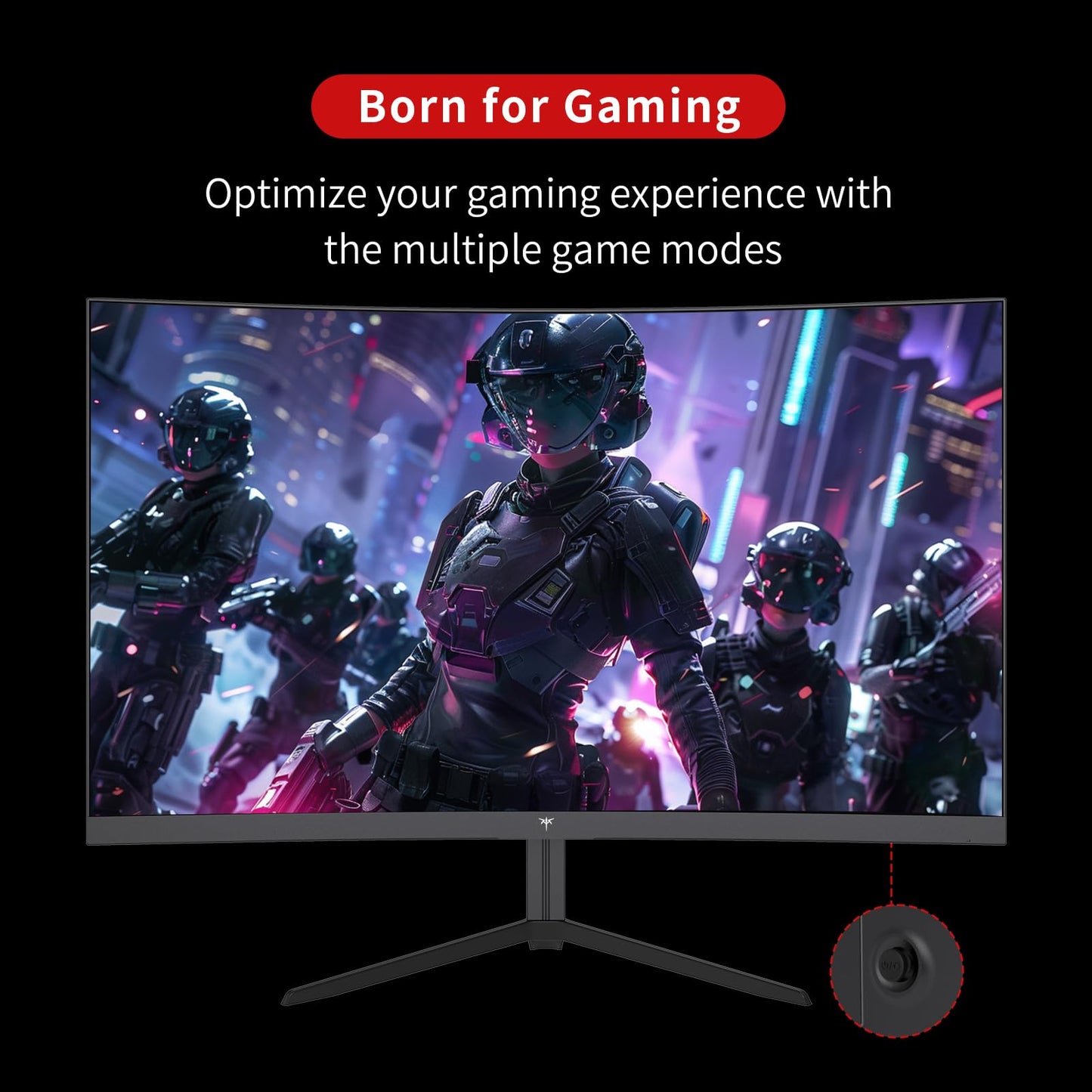 KTC 24 Inch 1500R Curved Gaming Monitor,180Hz 1ms FHD 1080p VA Monitor, Adaptive Sync, 110% sRGB, HDR Support, DisPlayPort/HDMI,Tilt, VESA for Gaming Home Office Business PS5 PC Monitors