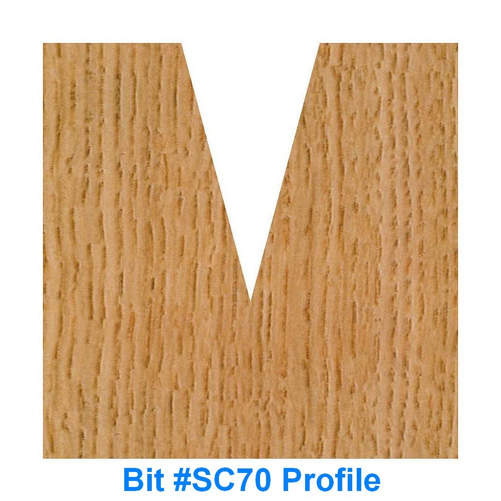 Whiteside SC70 CNC Machine 30-Deg Engraving Bit - Pencil Pt, 1/4" SH 5-Pk.