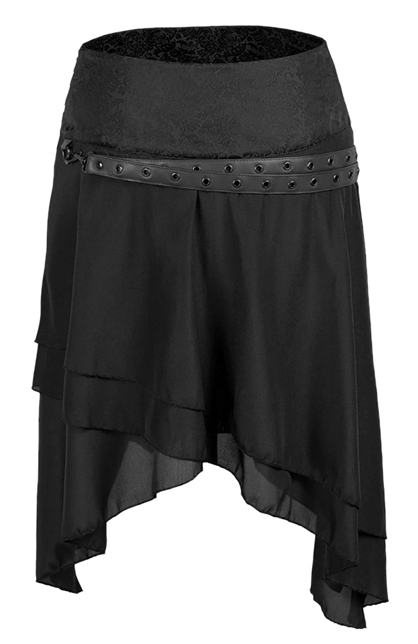 Alivila.Y Fashion Womens Steampunk Gothic Skirt Pirate Skirts 31710-Black-S