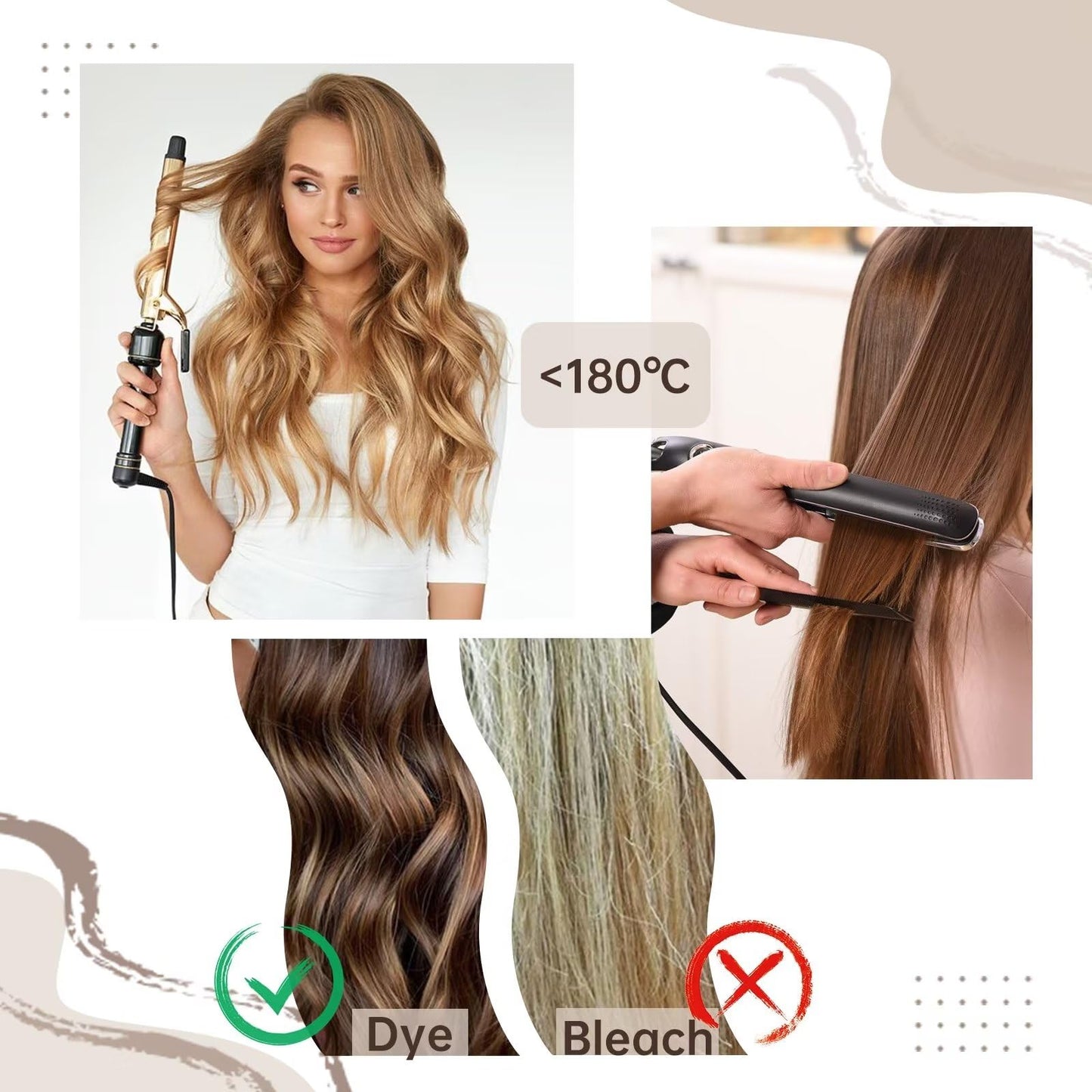 Easyouth Nanos Bead Hair Extensions Human Hair Natural Black Nano Extensions Keratin Hair Jet Black Nano Ring Hair Extension No-