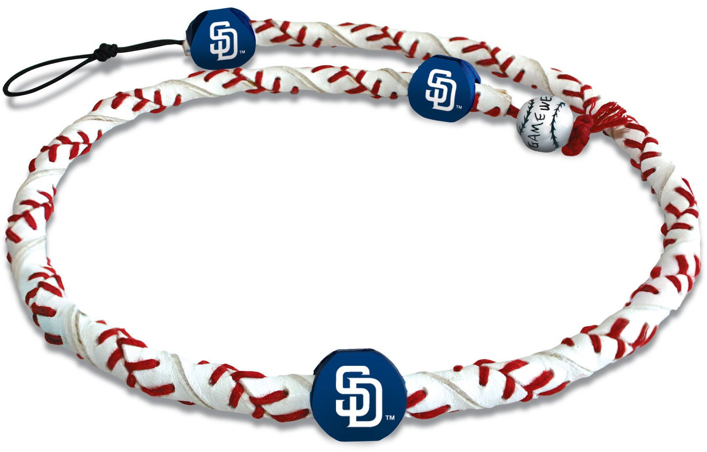 MLB San Diego Padres Classic Frozen Rope Baseball Necklace