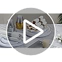 Goodluck 350 Piece Silver Plastic Dinnerware Set for 50 Guests, Fancy Disposable Plates for Party, Include: 50 Dinner Plat...