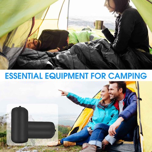 Macarrie 6 Pack Bulk Sleeping Bags for Homeless Donation, 0 Degree Waterproof Sleeping Bags with Compression Sack for Adults Winter Cold Weather Care Camping Hiking Emergency(Black)