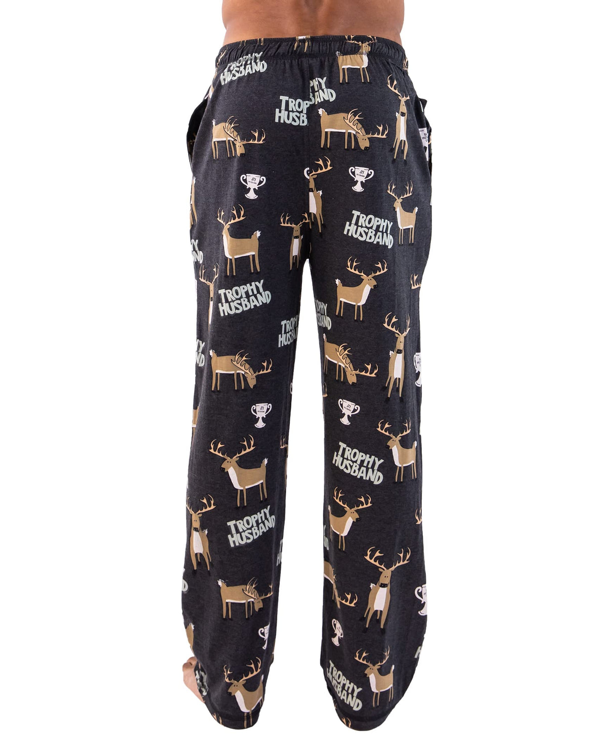 Lazy One Novelty Pajama Pants For Men, Men's Separate Bottoms, Lounge Pants, Animal, Buck, Deer, Hunting (Trophy Husband, X-Large)