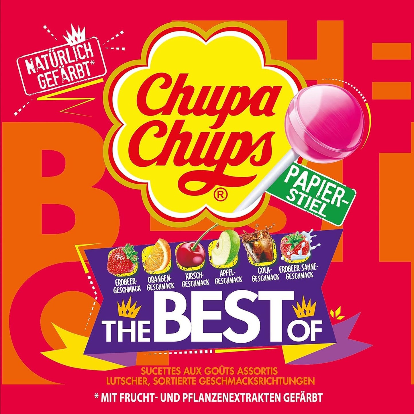Chupa Chups Best of Lollipops Tin Pack of 50 x 12 g