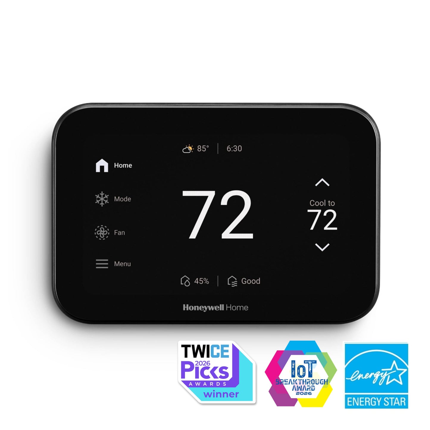 Honeywell Home X8S Premium Smart Programmable Wi-Fi Thermostat, Video Doorbell Access, Humidity Control, 5" Customizable Touchscreen, Sensor Feature, Energy Star, Works w/Alexa,Matter,Apple,Google