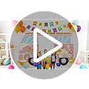 Hippie Bus Porch Signs Banners Groovy 60s Retro Bus Door Decor Hippie Party Supplies Daisy Door Backdrop 70s Daisy flower ...