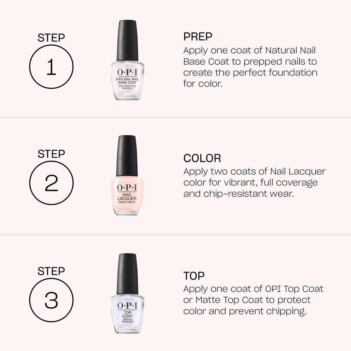 OPI Nail Lacquer Put it in Neutral | Sheer Soft Pink Crme Chip Resistant Nail Polish | Fast Drying, Streak Free