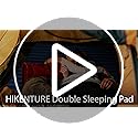 Hikenture Double Sleeping Pad for Camping, Ultralight 4" Extra-Thick Camping Mattress 2 Person, Inflatable Backpacking Sle...