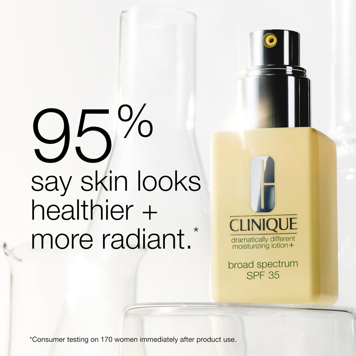 Clinique Dramatically Different Moisturizing Lotion+ SPF 35 For Dry to Dry Combination Skin Types | Hydrating + Sun Protection,