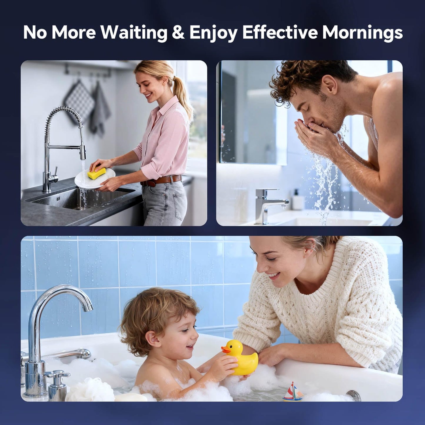SNDOAS Natural Gas Tankless Water Heater,4.75GPM 102,000BTU Instant Hot Water Heater,18L Forced Exhaust Gas Water Heater Indoor Wall-Mount with LED Display,On Demand Water Heater for Home