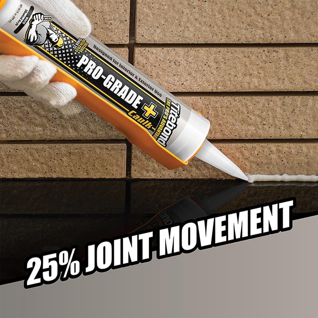 Titebond 10.1 Oz. Pro-Grade Plus 8421 Siliconized Acrylic Water-Based Caulk - Brown