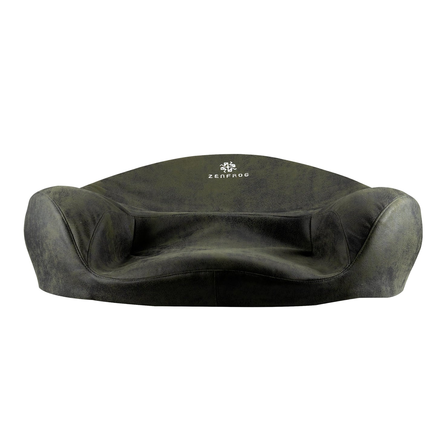 ZENFROG Ergonomic Meditation Cushion/Chair/Seat/Floor Pillow for Home/Office/Studio – Memory Foam, Removable & Washable Cover, Designed for Long Period Meditation Comfort (Dark Green)