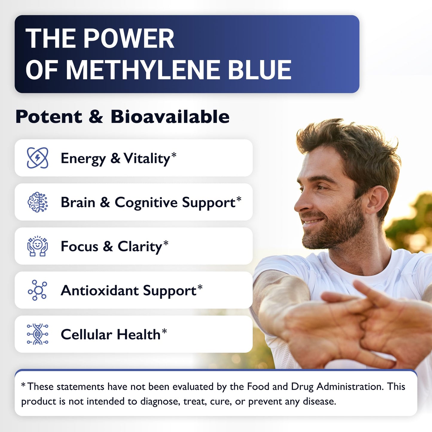 LCG LABS Methylene Blue Drops - Methylene Blue Pharmaceutical Grade 1% - Liquid Drops Aqueous Solution 10 mg / 1 ml - Third Party Tested - Formaldehyde & Alcohol-Free - Made in USA 1.7 Fl OZ