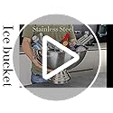 Winsterch 18/8 Stainless Steel Ice Bucket for Parties,Beverage Tub Party Bucket with Scoop,Banquet Champagne Ice Bucket Bi...