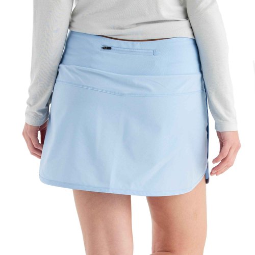 Free Fly Women's Lined Breeze Skort - Lightweight, Breathable Sun Protection UPF 50+ Casual Skort with Bamboo Viscose Liner - Clear Sky, X-Small