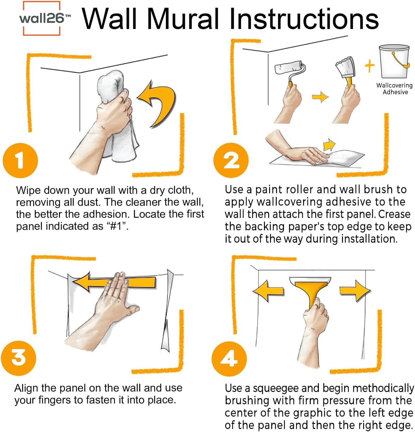 wall26 Wall Sticker/Wall Mural Colorful Graffiti, Not Peel and Stick, Non-Woven Wallpaper Decorative for Bedroom, Living Room, Office - 96x120 inches