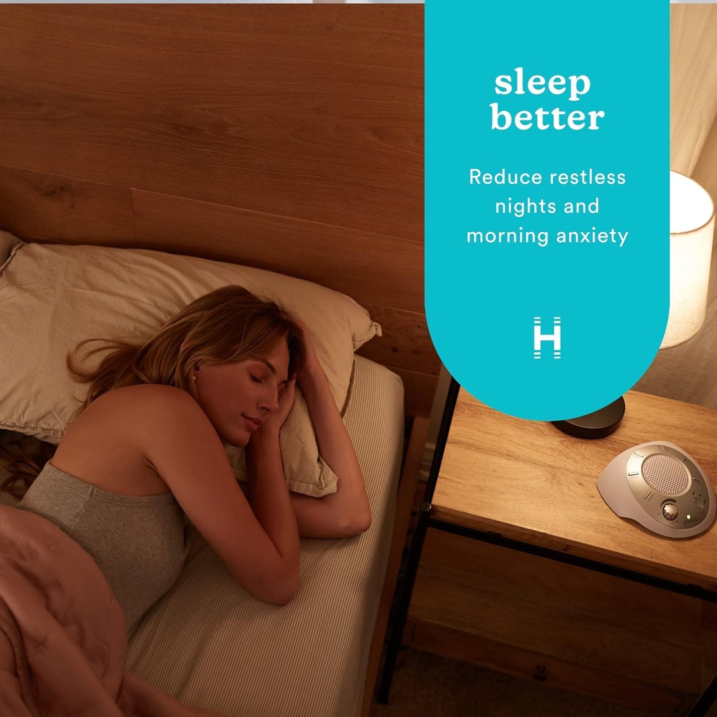 Homedics SoundSleep White Noise Machine, Silver, Small Travel Device with 6 Relaxing Nature Sounds, Portable Therapy for Home, Office, Nursery, Auto-Off Timer