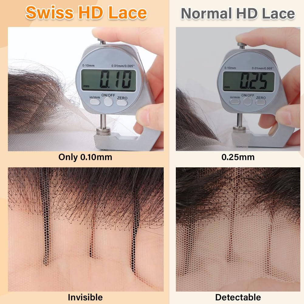 Omswet Body Wave Closure Human Hair 5x5 HD Lace Closure Human Hair Closures for Black Women Pre Plucked Natural Hairline SKINLIK