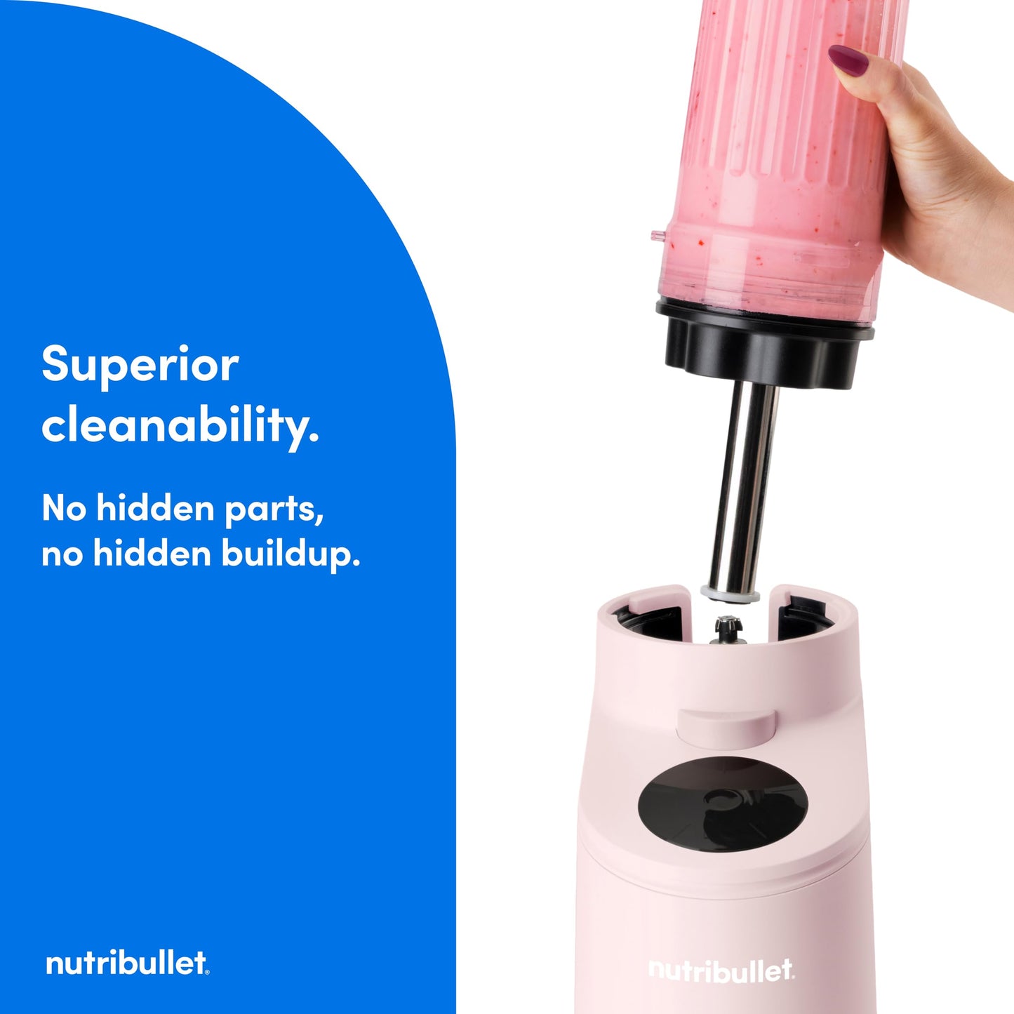 nutribullet Chill Ice Cream Maker, for Gelato, Sorbet, Frozen Yogurt, Smoothie Bowls, Compact Size, (2) Dishwasher Safe 16 oz. Pint Cups with Lids, Cotton Candy Pink, NBD50100CCP