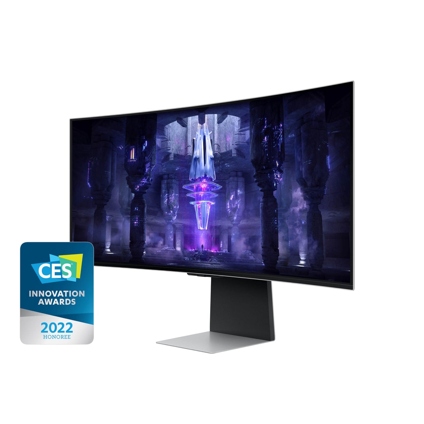 Samsung 34' Odyssey G85SB Series QD-OLED Ultra WQHD Curved Gaming Monitor, 175Hz, 0.03ms, DisplayHDR True Black 400, AMD FreeSync Premium Pro, Advanced Game Streaming, LS34BG850SNXZA