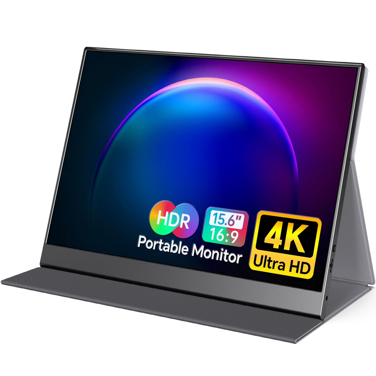 VILVA 4K Portable Monitor, 15.6 IPS 3840x2160 UHD Computer Monitor, 100% Adobe RGB Gaming Monitor USB C HDMI Portable Travel D