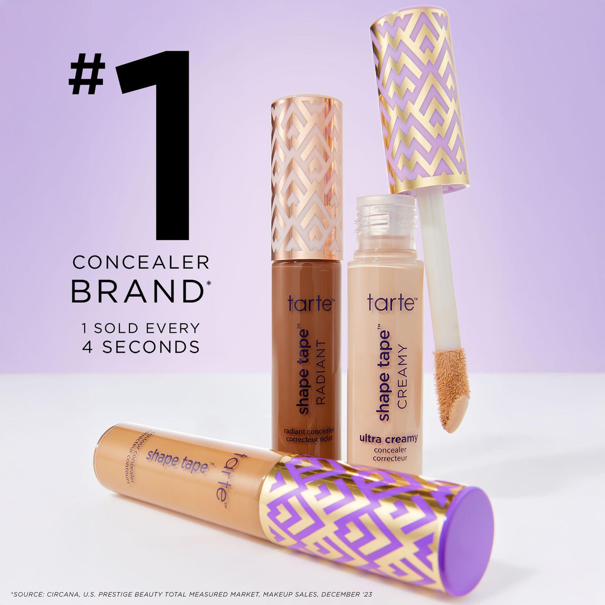 tarte shape tape full-coverage concealer - 57N rich (deeper skin with a balance of warm & cool undertones) - full size