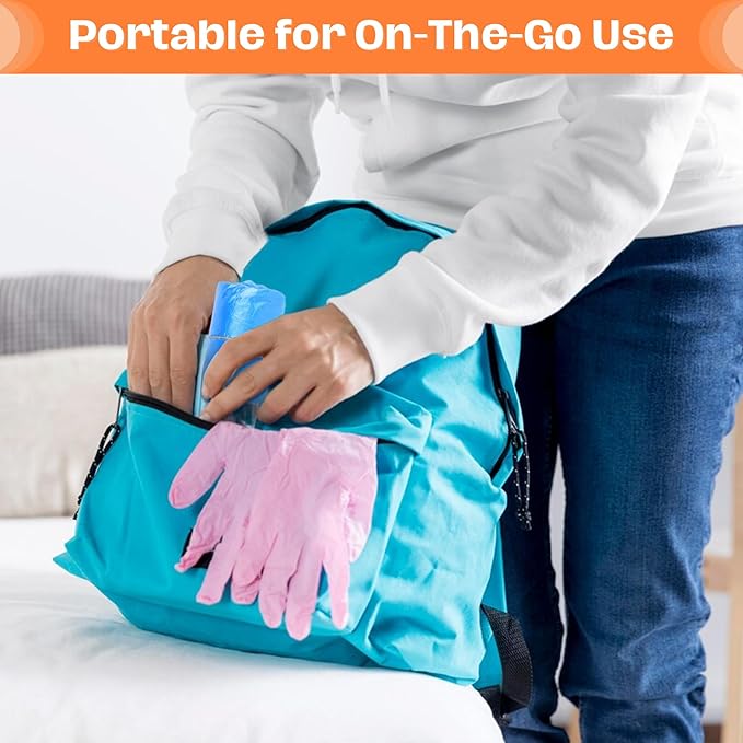 Frontline Disposable Shoe Covers Non-Slip – Premium Non-Woven, Durable, Booties Shoe Protectors – Water Resistant Thick Anti-Slip - One Size Fits Most, Indoor Use (100 Pack)