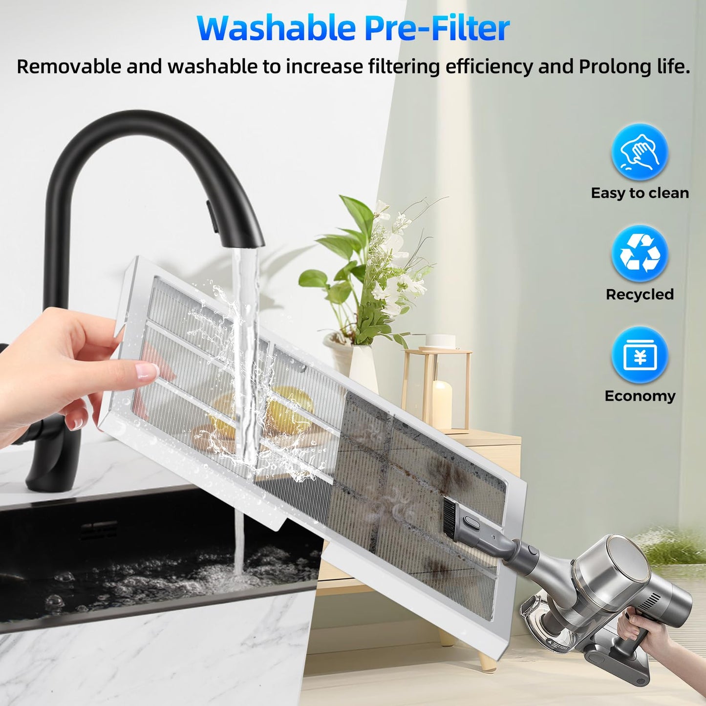 Air Purifiers For Home Large Room Up To 2500 Ft With Double Air Intake,Washable Pre-Filters, Anegoe Pet Air Purifier For Bedroom