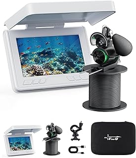 FourQ Underwater Fishing Camera,Fishing Camera Ice vexilar Fish find 4.3inch Hd LCD Display Underwater W/ 5000mah Li-Batte...