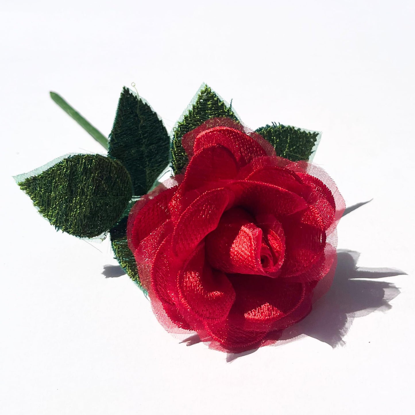 Camellia Bees Lace Rose 13th Anniversary Flower for her, 13 Years Wedding Anniversary, Handmade Flower Gifts for Wife Husband Couple (13th Lace)
