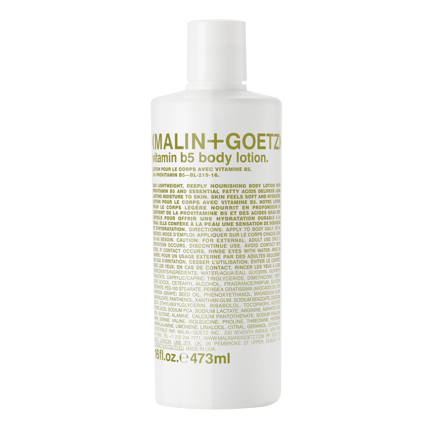 Malin + Goetz Vitamin B5 Body Lotion for Women & Men, 16 Fl. Oz. - Body Moisturizer for Dry Skin, All Skin Types, Dry Skin Moist