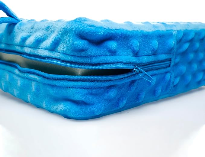 Special Needs Essentials FocusPad Seat - Vibrating Cushion for Sensory Kids | Sensory Foot Cushion | Therapy Tools for Kids and Adults with ADHD & Autism | Fidget Toys | Portable and Lightweight -Blue