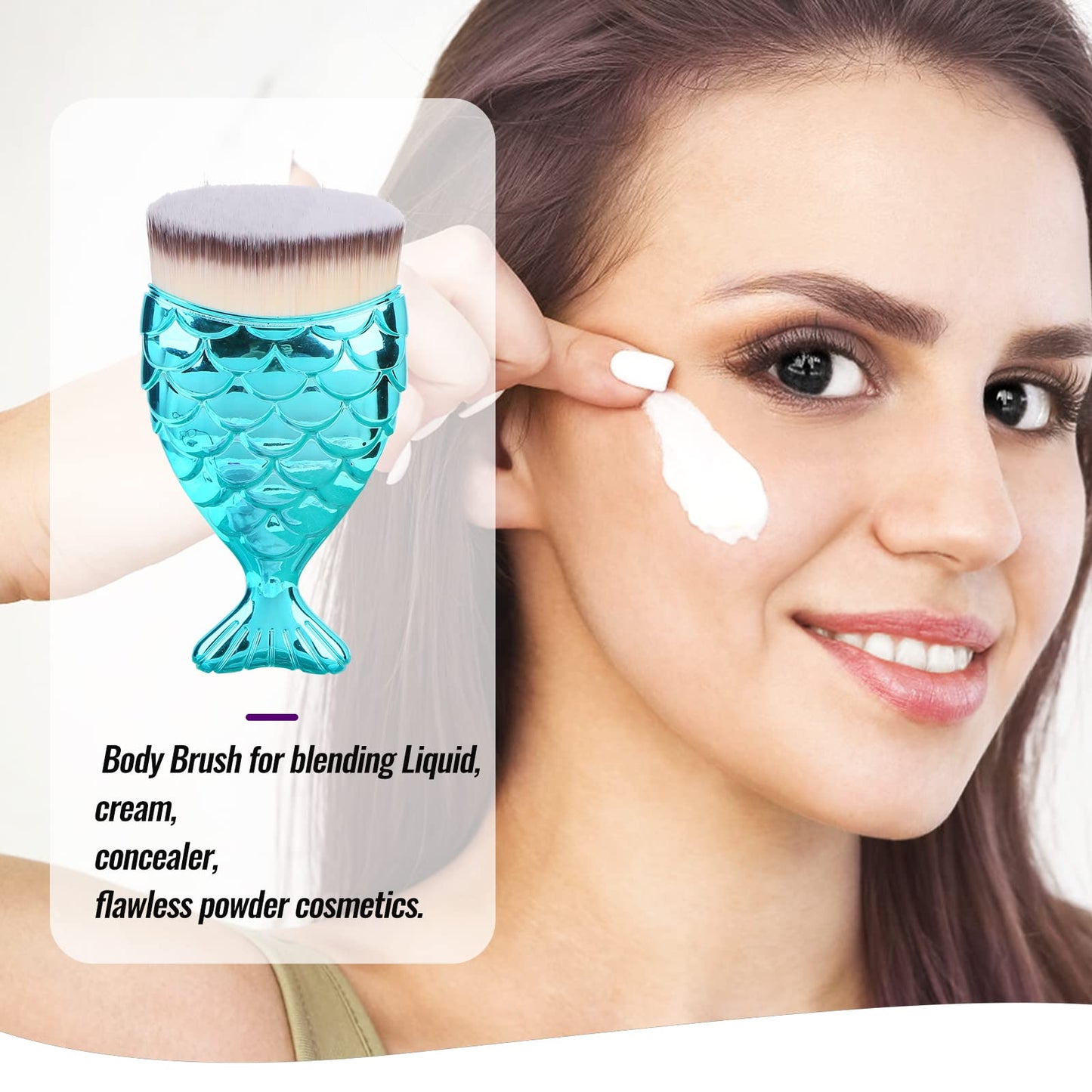 UNIMEIX Sunscreen Brush for Face Kabuki Brush Sunscreen Applicator for Kids Foundation Makeup Brushes for Liquid Foundation Powd